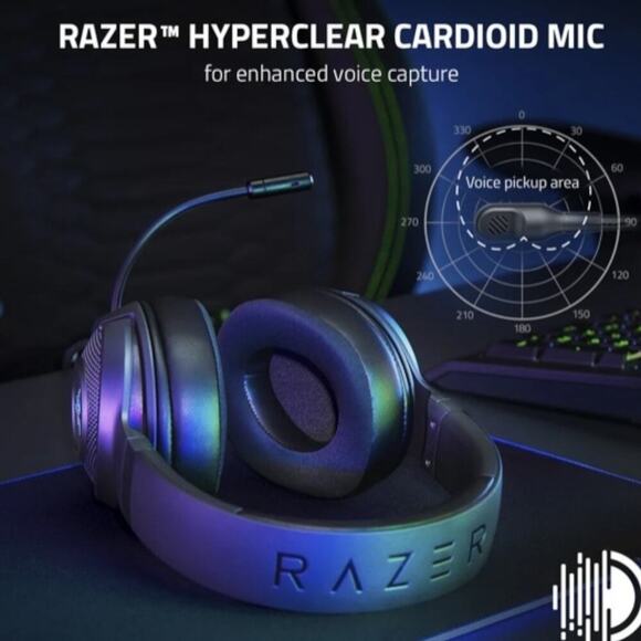 Razer Kraken V3 X Wired USB PC Gaming Headset | Black on Black | NEW/NIB!! - Picture 6 of 16